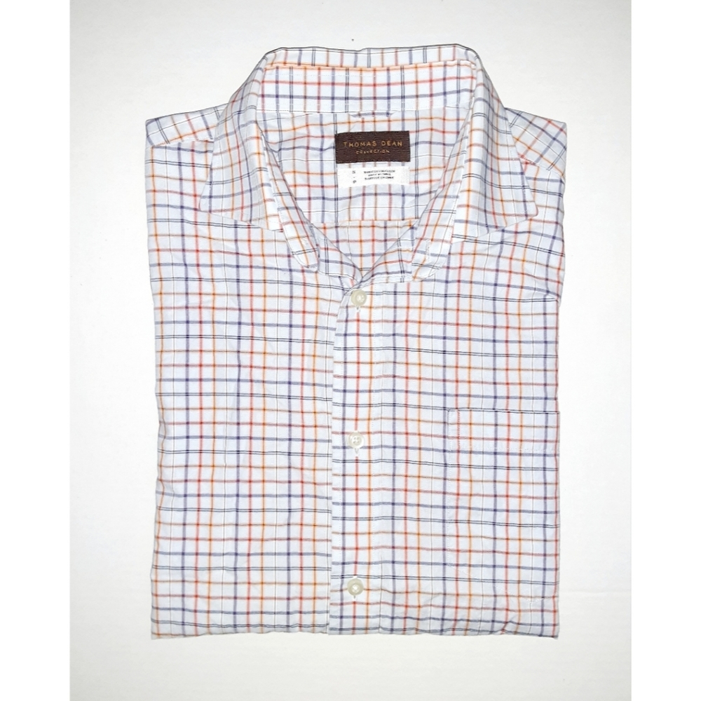 Thomas Dean Windowpane Stripe Button-Down - image 3